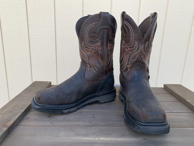 JUSTIN BOOTS STEEL toe waterproof work 
