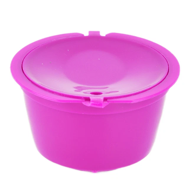 (Rose Red)Capsule Cup Easy To Use Stainless Steel Filter Coffee Filter For Cafe