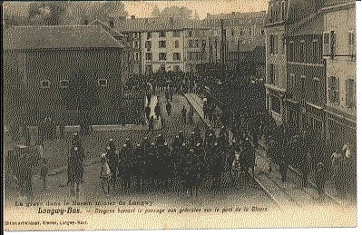 Carte Postale Ancienne CPA Longwy Bas - Embarquement Du 9ème Chasseurs - Années 1900 France