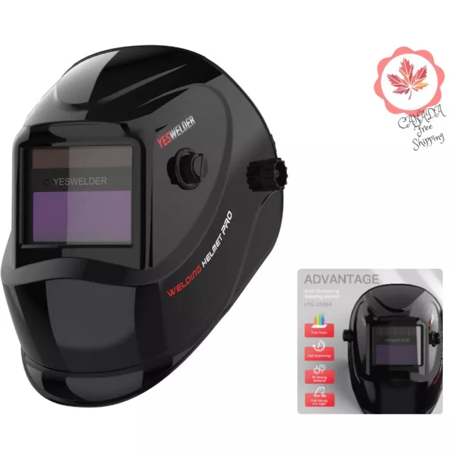 Professional Premium Welding Helmet - Shade 4/9-13 - Pivot Headgear - Sensors