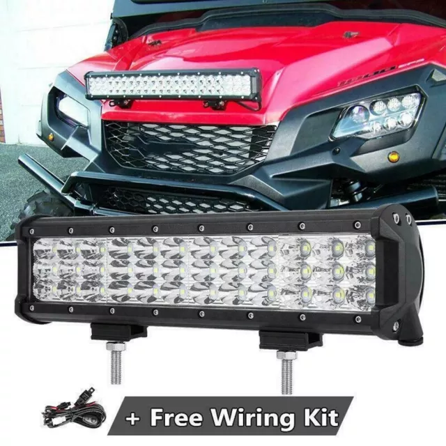 7D TRI-ROW 12inch 360W  LED Work Light Bar Offroad for Jeep Lamp UTE Boat 14