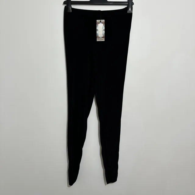 Boohoo Black Ankle Leggings Size 10 Polyester Booty Boost Ladies