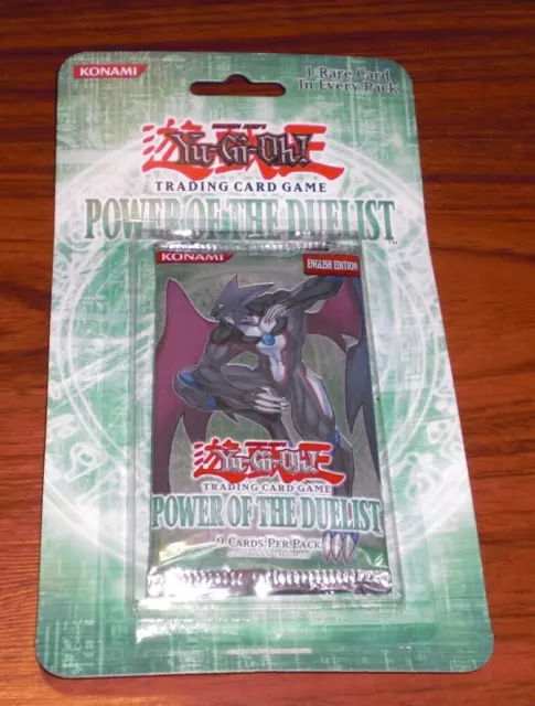 MINT YuGiOh Power Of the Duelist Blister Booster Pack Unlimited Factory Sealed