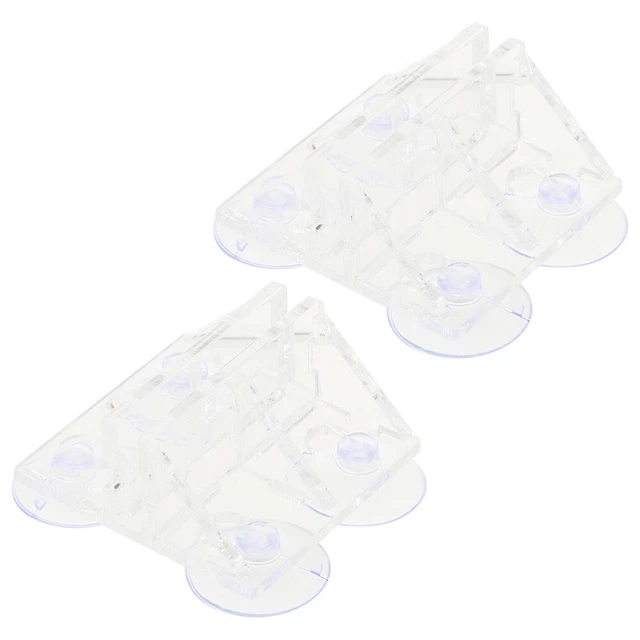 2 Pcs Fish Tank Divider Clip Fish Tank Suction Cup Clip Glass Aquarium Bracket
