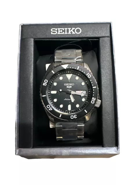 Seiko 5 Automatik Herrenuhr SRPD65K1 Sports Edelstahl 100 Meter Datum Tag