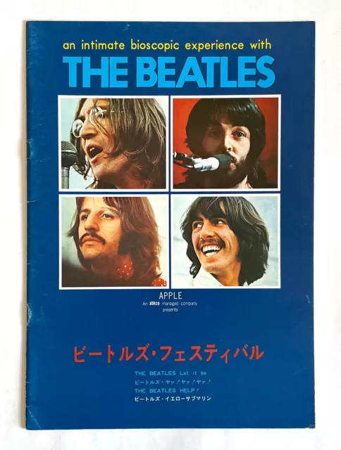 The Beatles Film Festival Japan Movie Program Book 1976 Let It Be Help Z22