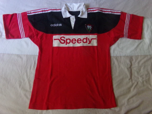 Maillot rugby FC AUCH vintage porté n°11 coton ancien collection L worn shirt