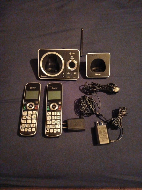 2 CORDLESS AT&T House Phones With Answering Machine And Caller ID £28. ...