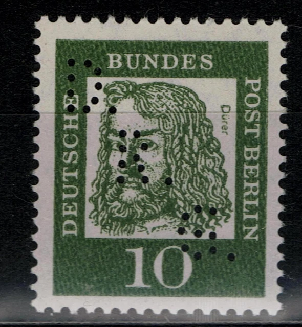 Berlin Bedeutende Deutsche Mi. - Nr. 202 postfrisch mit Firmenlochung - Perfin
