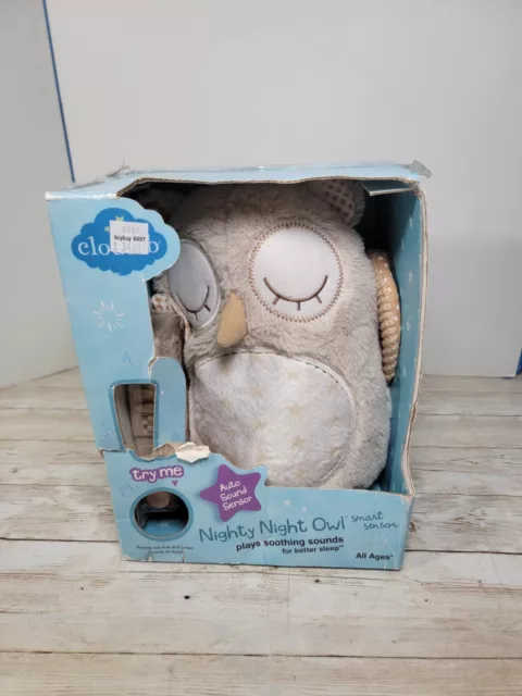 CLOUD B Plush Nighty Night Owl Soothing Sounds Stroller Crib Seat New Gift VIDEO