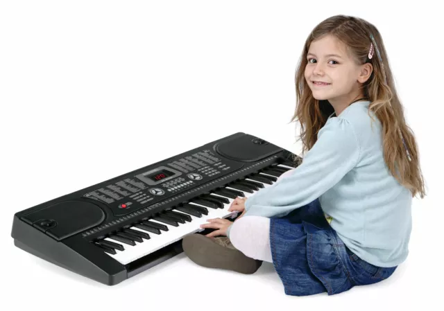 Digital 61 Tasten Keyboard E-Piano 255 Sounds Rhythmen Kopfhörer Bank Lern Set 3