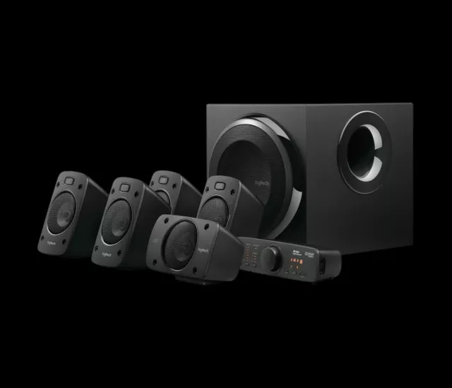 Logitech Z906 5.1 Surround Sound Speaker System Black 5x multimedia input types