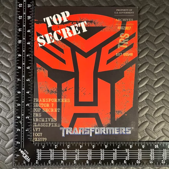 Transformers Movie Cards 2007 Dealer Brochure Flyer Sell Sheet Promo Rare