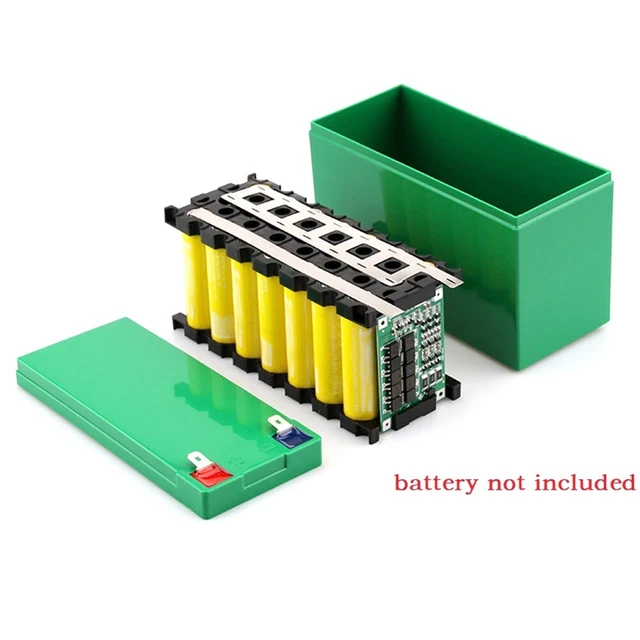 DIY BATTERY PACK Case Holder Empty Box 12V 7Ah Fit 18 650 Cells BMS
