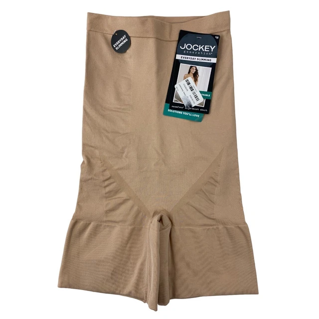 JOCKEY EVERYDAY SLIMMING Nude Seamfree High Waist Shorts Shapewear Size