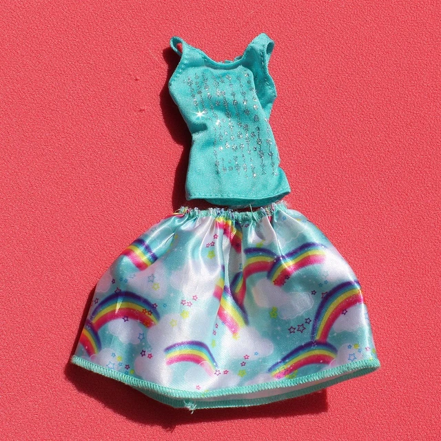 Tenue Pour Poupée Barbie - Jupe En Satin Et Tulle, Modèle 326 (Occasion)