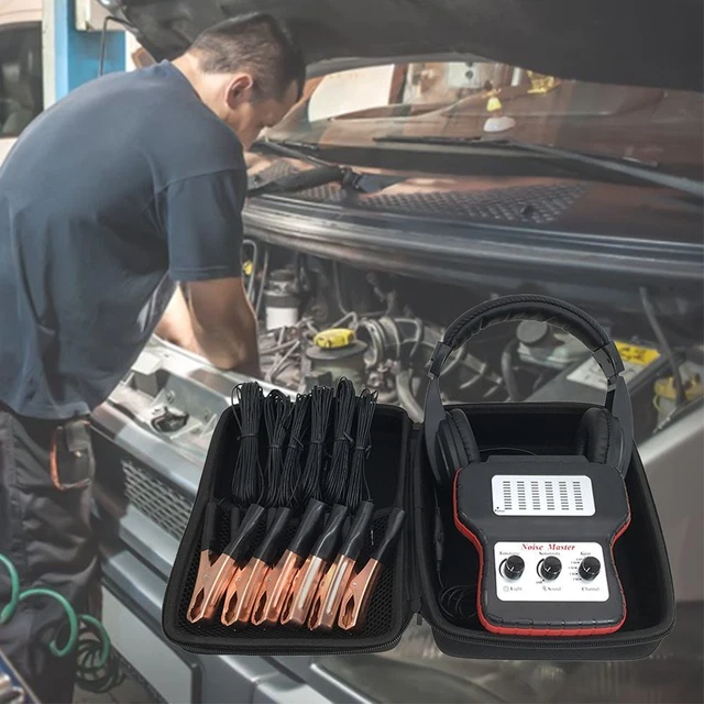 T&E Tools 7753 Multi-Channel Automotive Noise Finder – Diagnostic Tool For Locating Rattles & Vibrations
