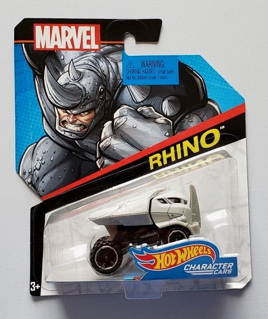 RARE! HOT WHEELS Marvel SpiderMan RHINO ARMORED DUMP TRUCK Character