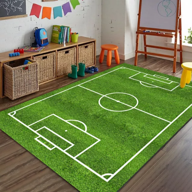 Tappeto da calcio campo bambini giocano pavimento tappeto camera da letto tappeti stuoia da rugby camera Regno Unito