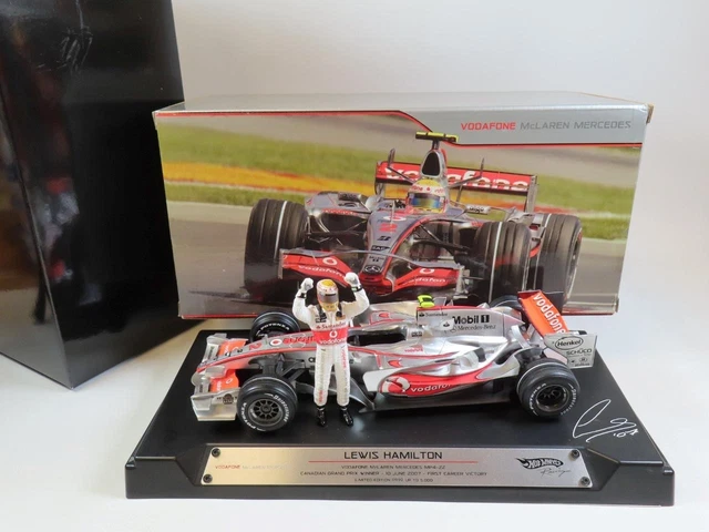 F1 McLaren MP4-16 Coulthard 1/18 Hot Wheels Très Bon Etat