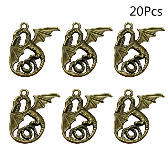 20 Pcs Jewelry Making Pendants Charm Stoppers Bracelets Necklace Pendant Vintage 3