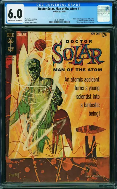 Doctor Solar, Man of the Atom #1 CGC 6.0 Gold Key 1962 1st and Origin M9 389 cm