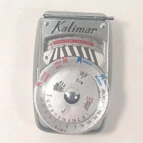 Kalimar Exposure Meter Model B-1, Number 4370A, Made in Japan. Vintage Works