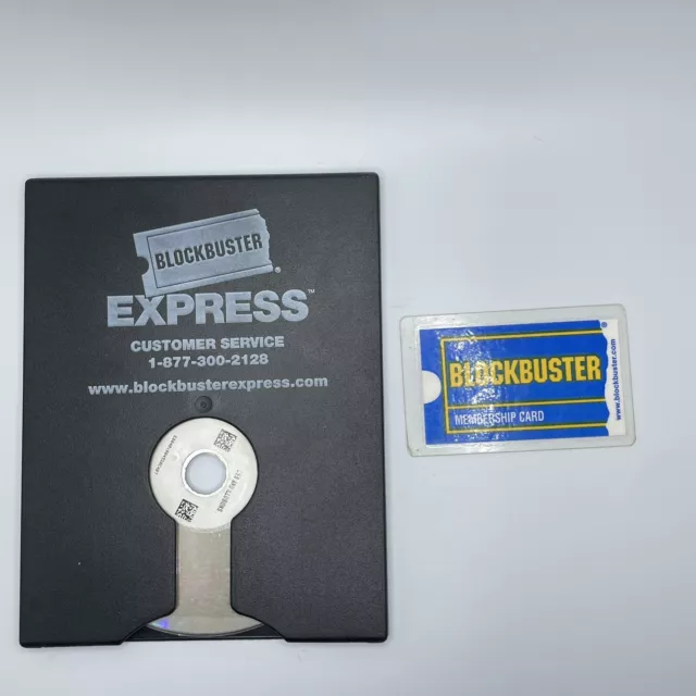 Vintage Blockbuster Express dvd & Membership Laminated Card Lot of 2