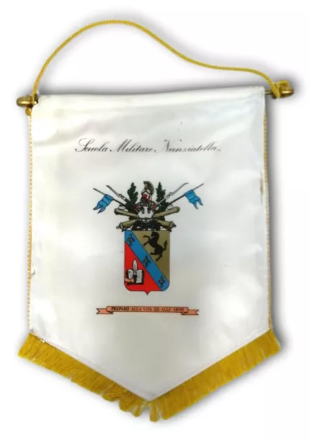 Drapeau Fanion École Militaire Nunziatella Napoli 192° Cours Vintage