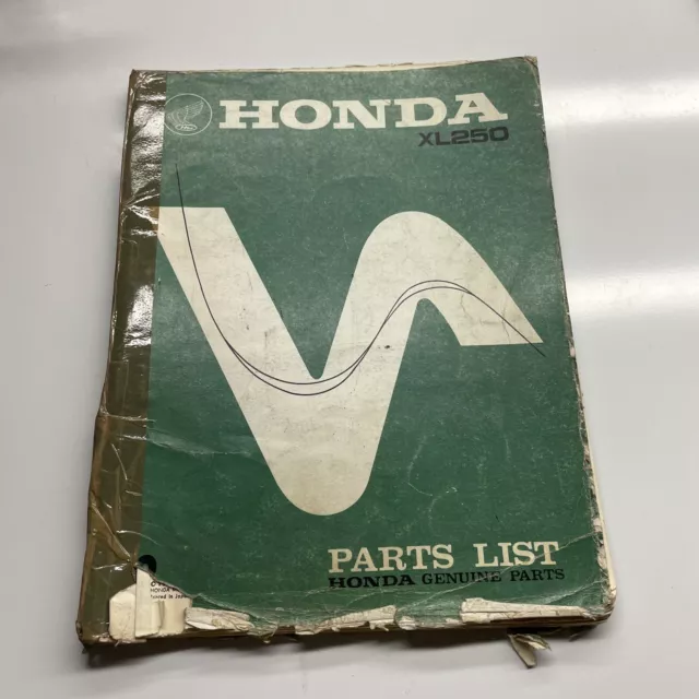 Honda Ersatzteil-Katalog PARTS LIST XL250 B047