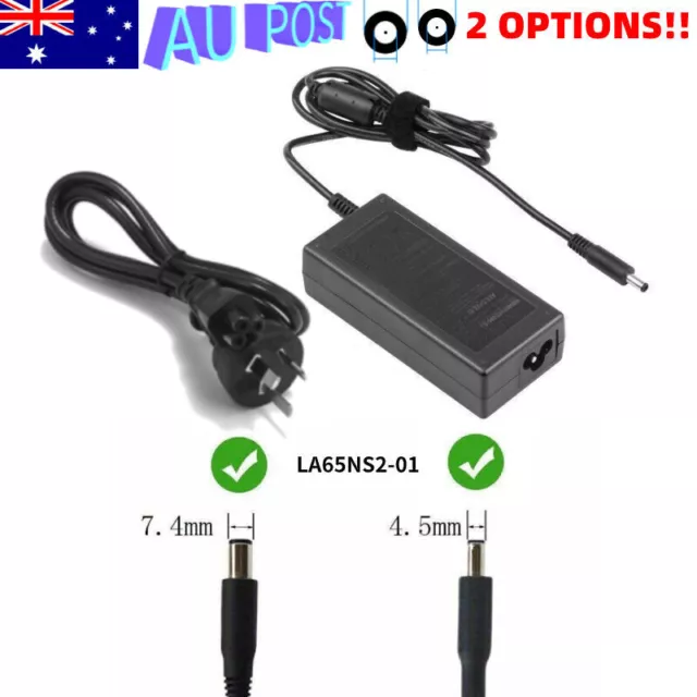 Power Adapter For Dell Laptop AC Adapter Charger 65W 19.5V 3.34A LA65NS2-01