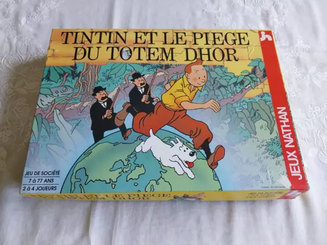 JEU TINTIN ET LE PIEGE DU TOTEM DHOR Nathan 1992 Complet