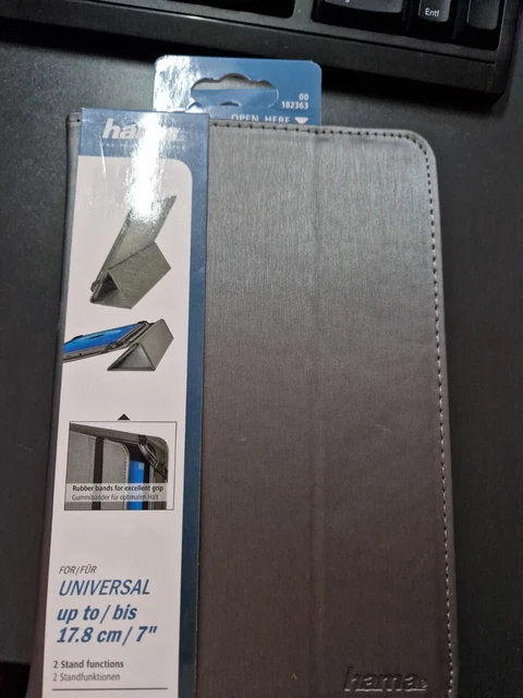 hama | Tablet Portfolio Schutzhülle UNIVERSAL | bis 17,8cm / 7" | Grau