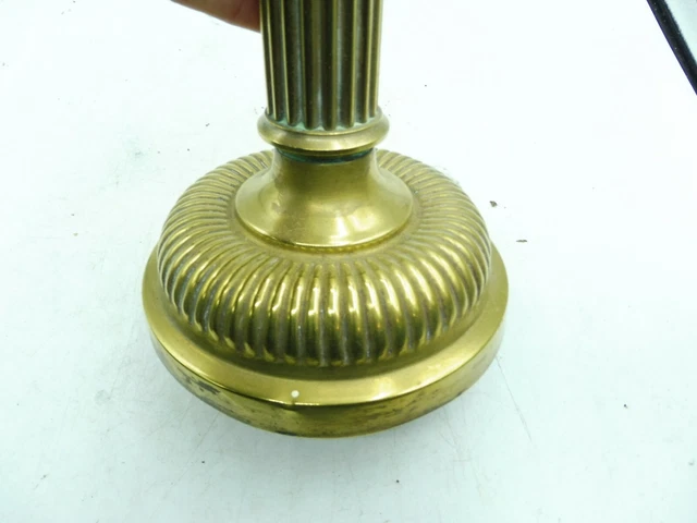Support De Lampe à Thé En Laiton Massif - Fait Main Inde - Couleur Argent - Neuf