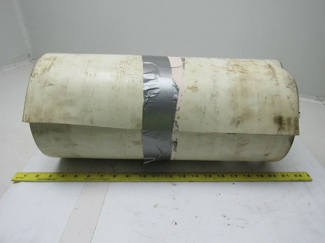 Single Ply White Smooth Top Conveyor Belt 63'-4" X 17-11/16" 0.0630" Thick