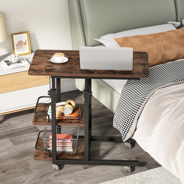 TRIBESIGNS CSHAPED SOFA Bedside Table Height Adjustable Rolling Laptop