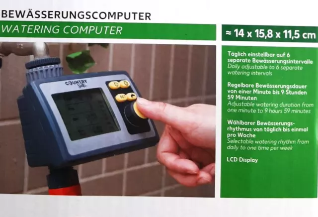 Programmierbarer Bewässerungscomputer automatisch Bewässerungsuhr Bewässern NEU