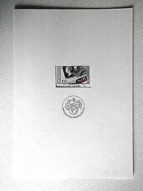 Beleg Ersttagsblatt BRD 1990 150 Jahre Briefmarken Mi. Nr. 1479 FDC-Vollstempel