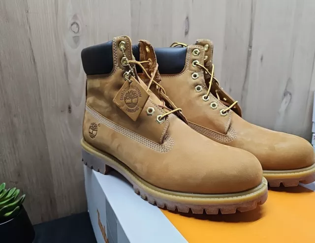 TIMBERLAND MEN'S 6 Inch Premium Waterproof Boots Wheat Nubuck Men’s ...