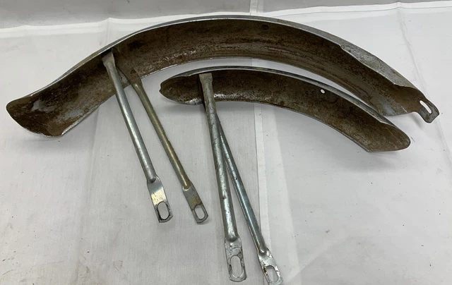 Vintage Schwinn Bike Fender Set F&R Chrome USED, restore, classic, cycle USED Vintage Schwinn Bike Fender Set F&R Chrome USED, restore, classic, cycle USED