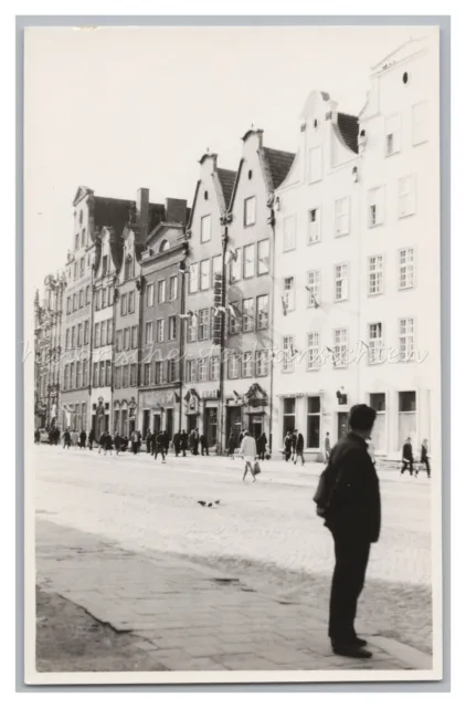 Danzig Gdańsk Pommern Polen 1971 - Altstadtfassaden Langer Markt - Foto