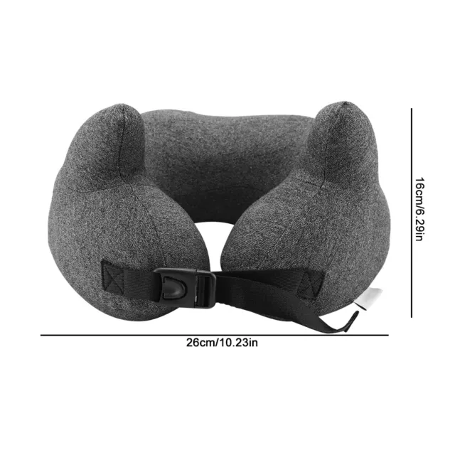 Cuscino collo a forma di U grigio multifunzionale portatile in morbida memory foam nuovo SD