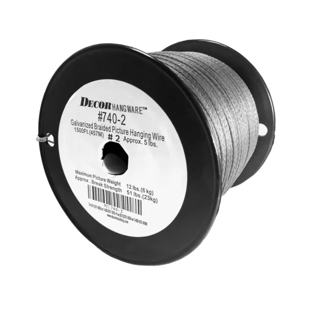 Framer Supply Galvanized Multi Strand Braided Picture Wire Bulk Roll