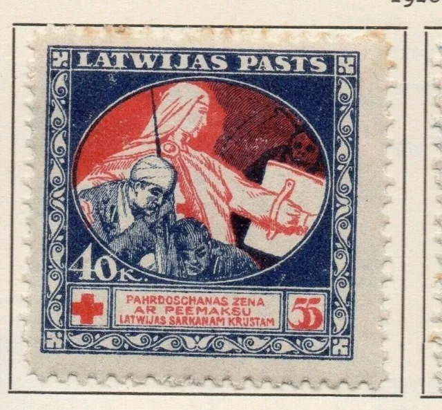 Latvia 1920 Early Issue Fine Mint Hinged 40k. 120881