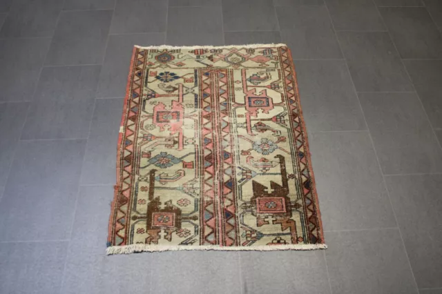 Perserteppich - Persian Rug Carpet - Antik SERAPI HERIZ - 115X88cm - Nr.AR994