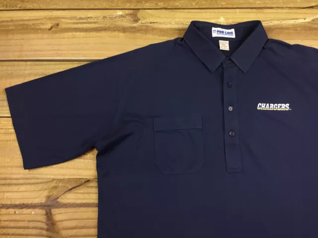 VTG 90's Antigua NFL Pro Line San Diego Chargers Polo Shirt XL Blue Los Angeles