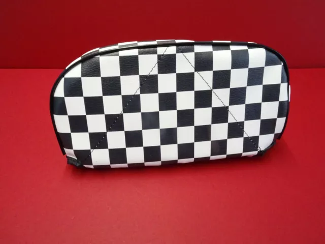 Scomadi & Royal Alloy universal checkered..Two Tone Cuppini BackRest Pad