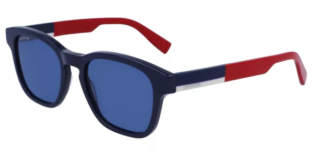 Lacoste Men's Blue Navy/Red Classic Square Sunglasses - L986S-410