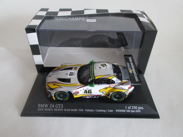 BMW Z4 GT3 Winner 24h Spa 2015 #46 Marc VDS Minichamps