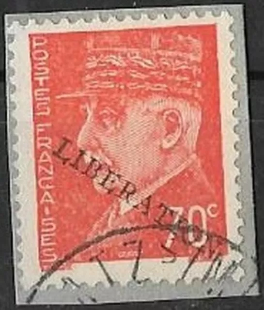 LIBÉRATION....ST NAZAIRE ..70c Oge..sur Fgt...Sgé Libération...Signé ..P MAYER.